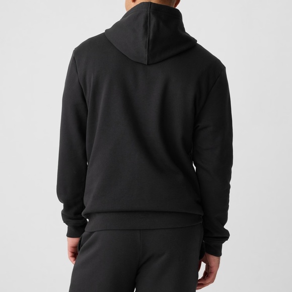 GAP Hoodie Back Gray Logo Pullover Fleece Cotton Men’s Size 510981-80-1 - Picture 2 of 5